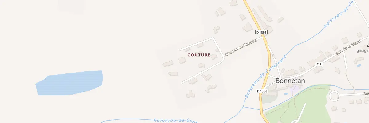 Plan du 13 Che de Couture à Bonnetan