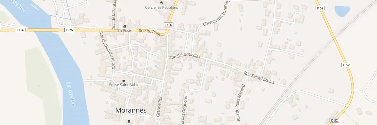 Plan du 4 Rue Saint-nicolas à Morannes sur Sarthe-Daumeray