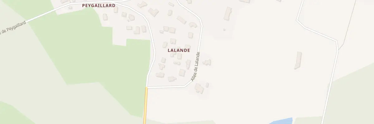 Plan du 12 All de Lalande à Bonnetan