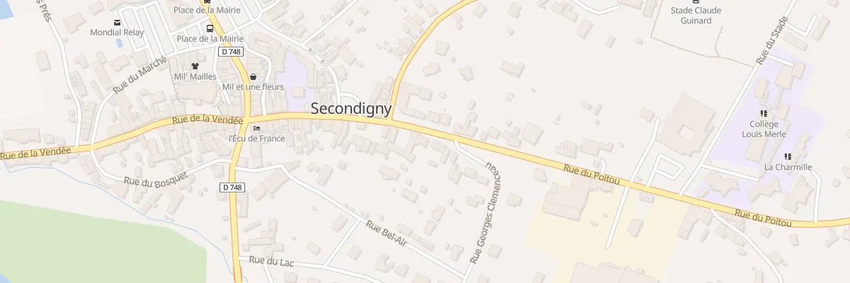 Plan du 58 Rue du Poitou à Secondigny