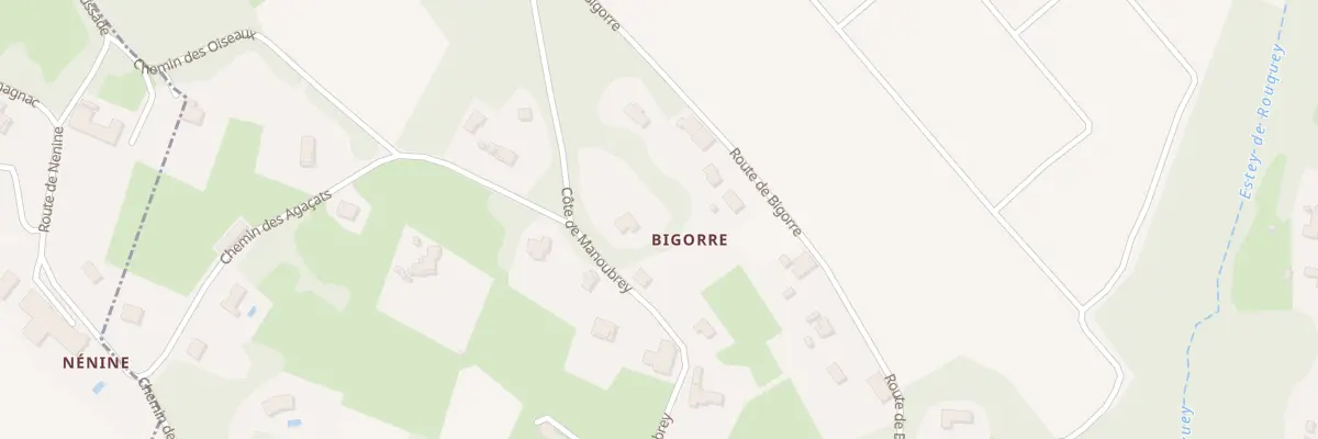 Plan du 247 Côte de Manoubrey à Tabanac