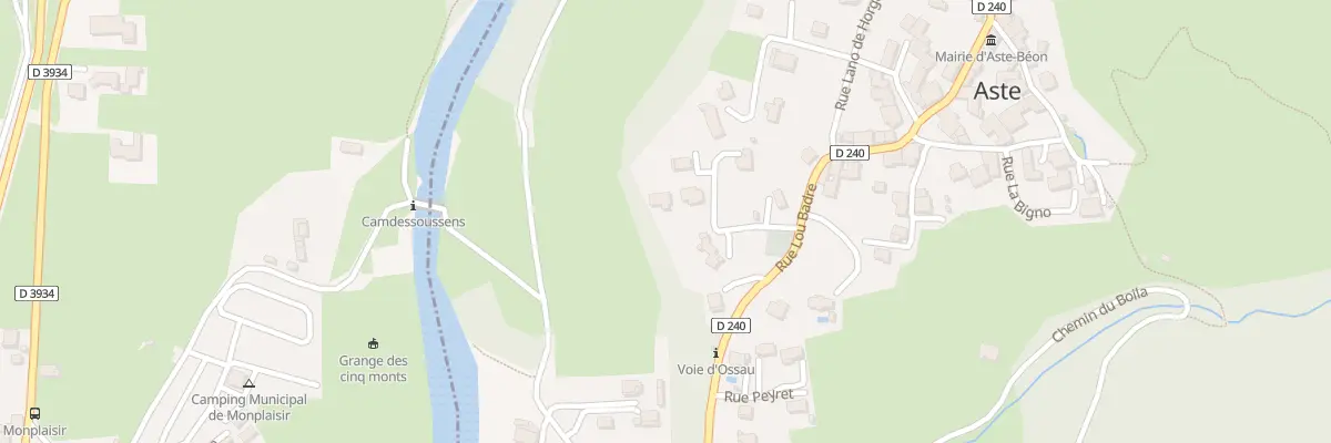 Plan du 75 Rue Lou Lanot à Aste-Béon