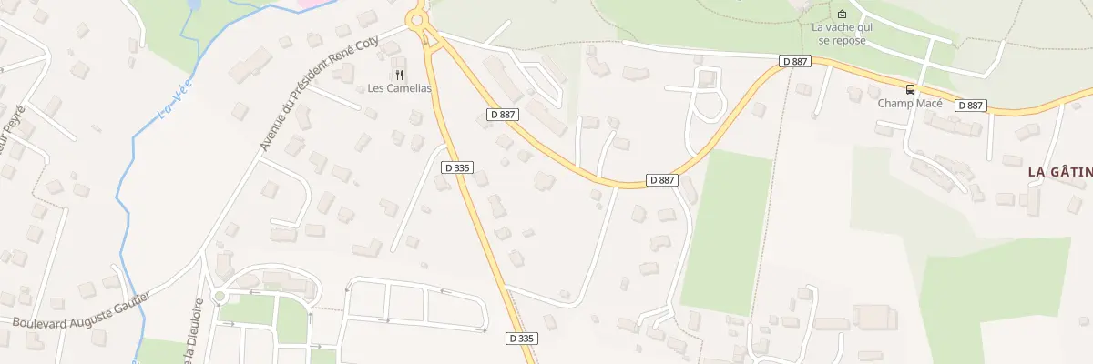 Plan du 25 Bd de la Gatiniére à Bagnoles de l’Orne Normandie