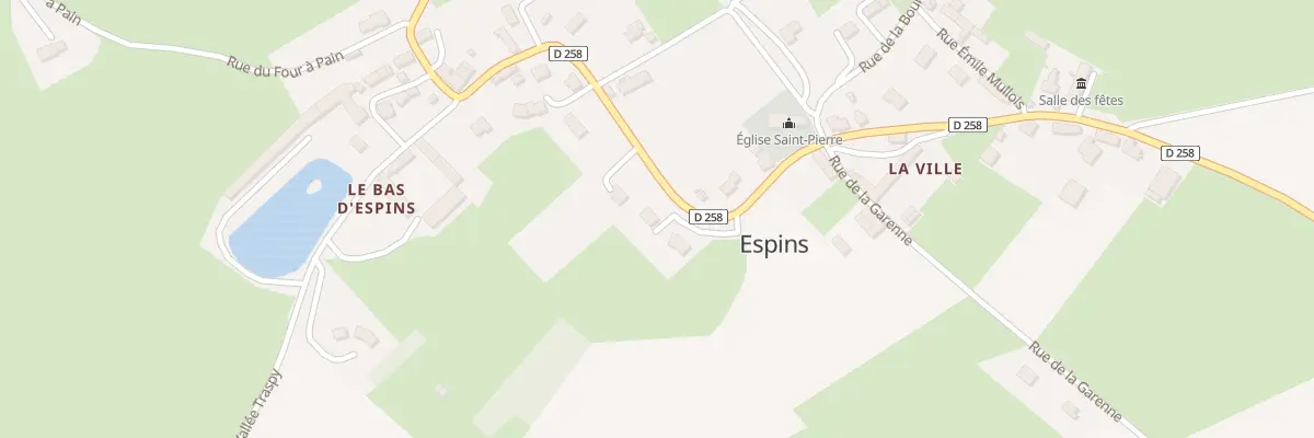Plan du 1T Rue du Lavoir à Espins