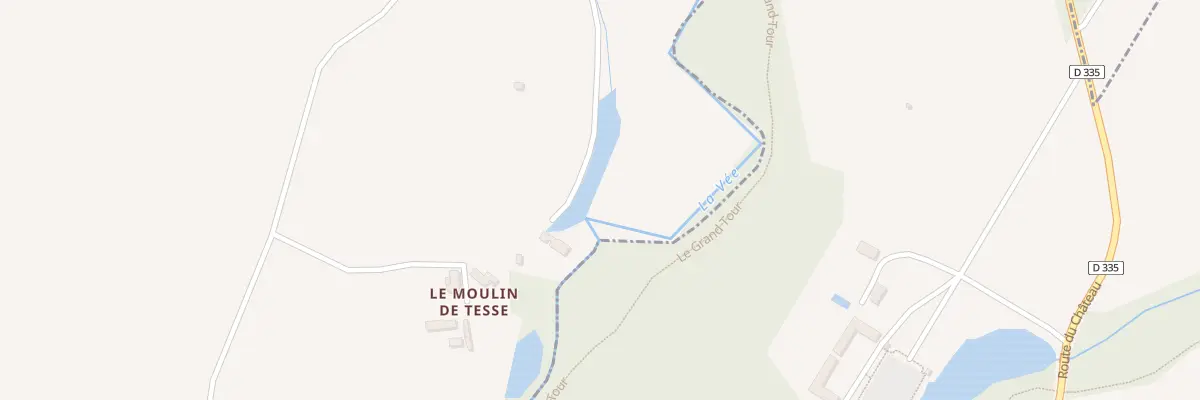 Plan du 5 Le Moulin de Tesse à Tessé-Froulay