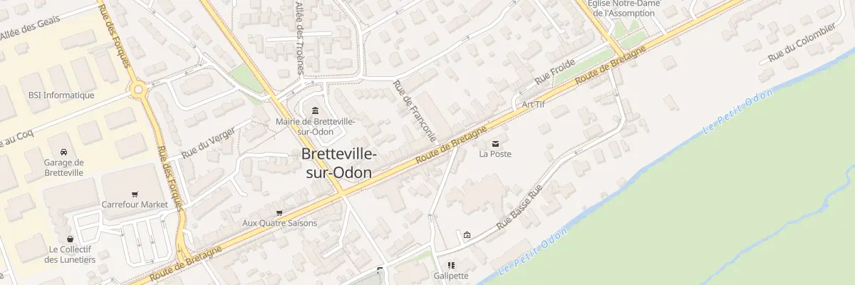 Plan du 134 Rte de Bretagne à Bretteville-sur-Odon