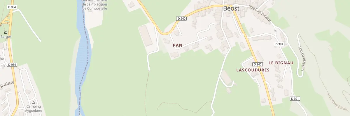 Plan du 9294 Pans à Béost
