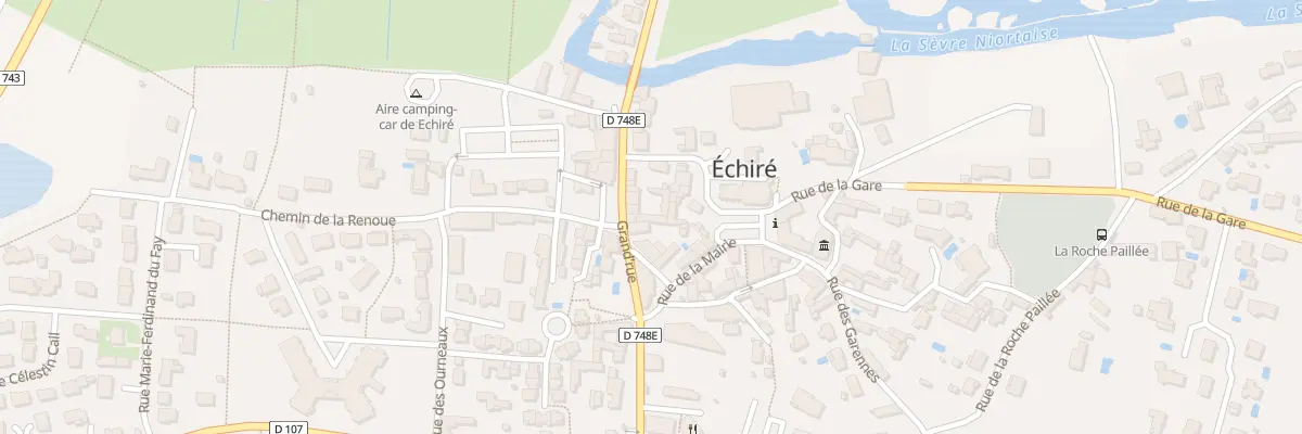 Plan du 214 Grand’rue à Échiré