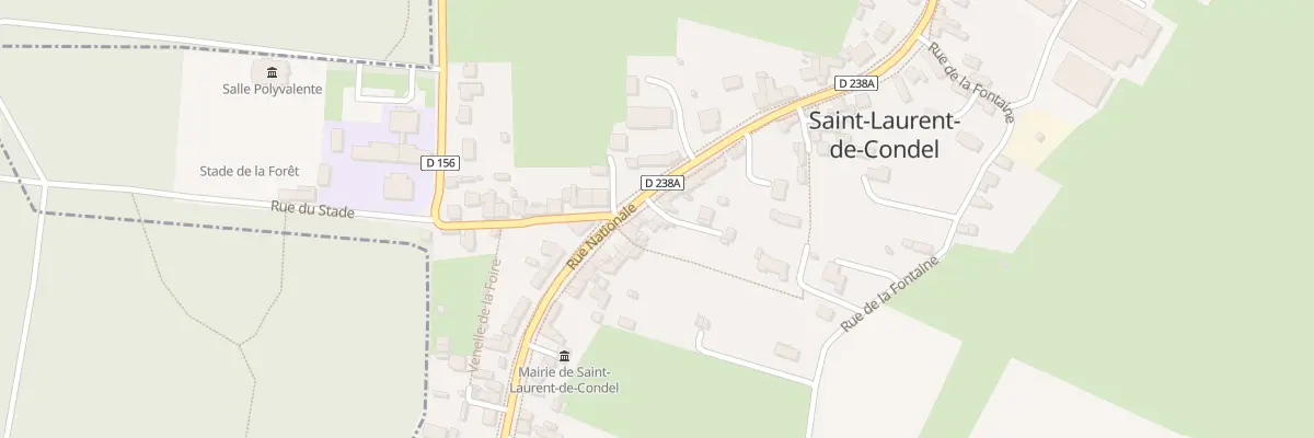 Plan du 55 Route Nationale à Saint-Laurent-de-Condel