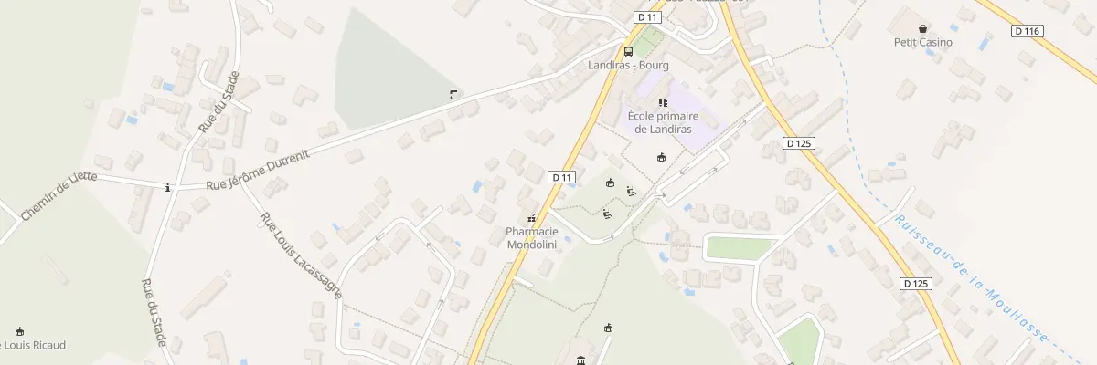 Plan du 10 Rue André Dubourg à Landiras