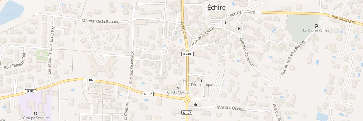 Plan du 103 Grand’rue à Échiré