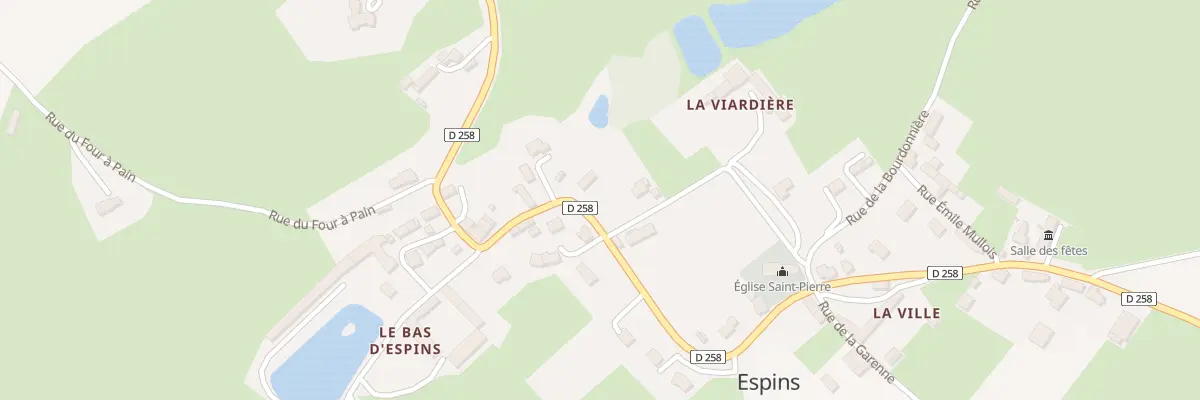 Plan du 14 Rue du Lavoir à Espins