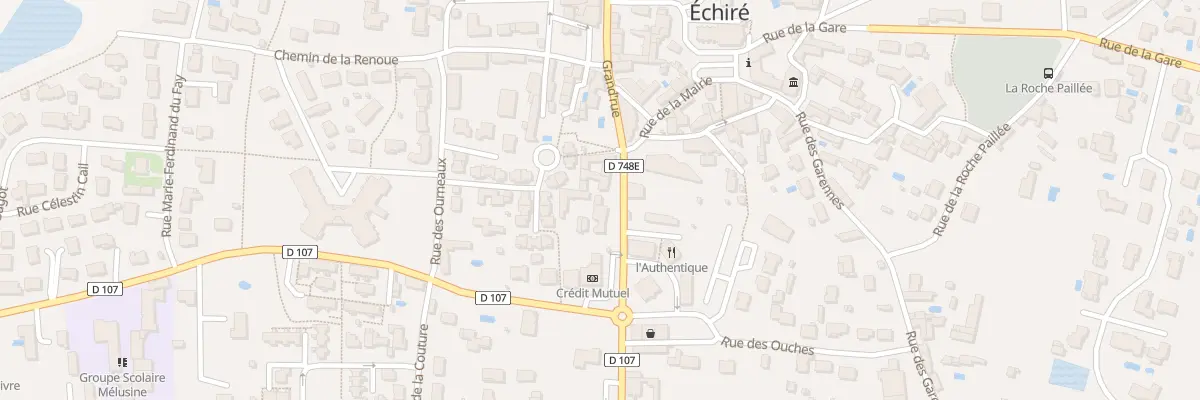 Plan du 89 Grand’rue à Échiré