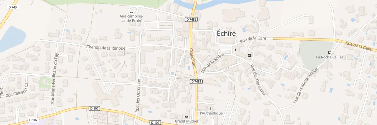 Plan du 185 Grand’rue à Échiré