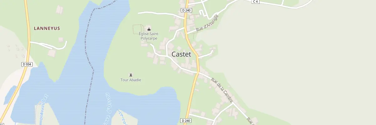 Plan du 4 Rue de l’Eglise à Castet