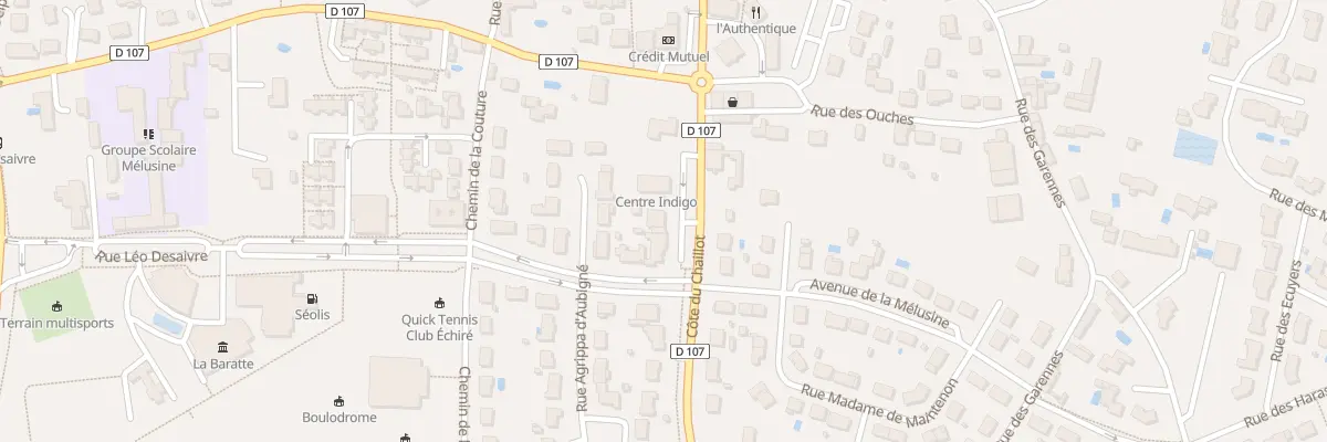 Plan du 699 Côte du Chaillot à Échiré