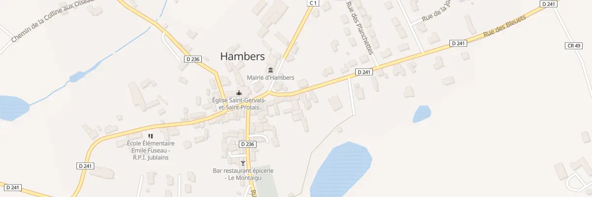 Plan du 9 Rue des Bleuets à Hambers