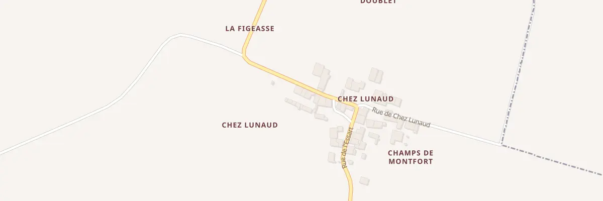 Plan du 22 Rue de Chez Lunaud à Villars-les-Bois