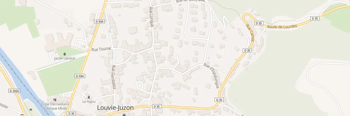 Plan du 1 Rue d’Espalungue à Louvie-Juzon