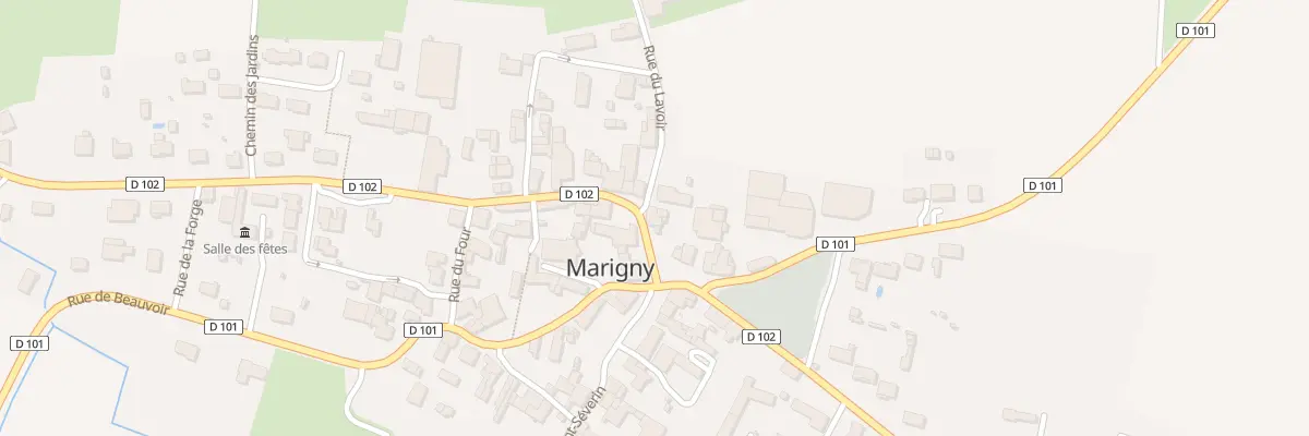 Plan du 2 Rue de la Gare à Marigny