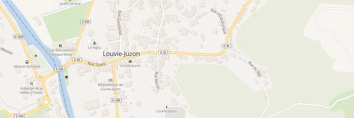 Plan du 2 Bd Raymond Lapenne à Louvie-Juzon