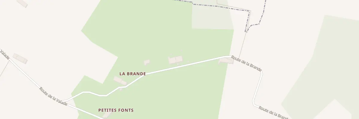 Plan du 2 La Brande à Saint-Mariens