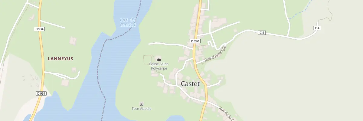 Plan du 4 Rue du Donjon à Castet