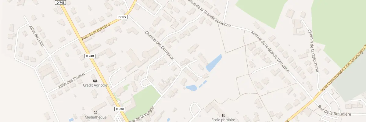 Plan du 13 Rue de la Vergne à Secondigny