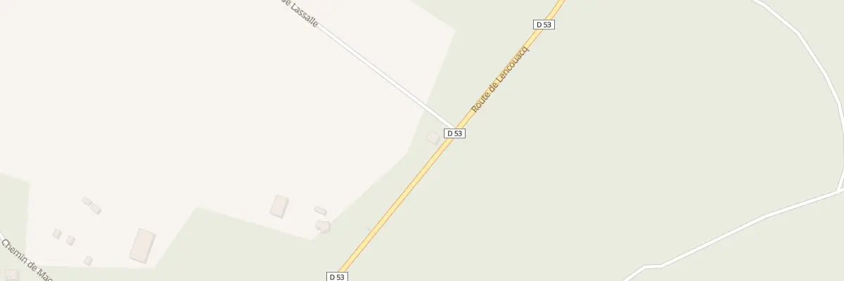Plan du 1673 Rte de Lencouacq à Cachen