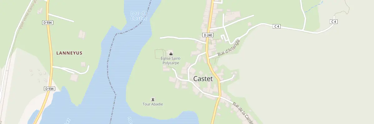 Plan du 6 Rue du Donjon à Castet