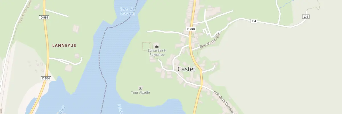 Plan du 8 Rue du Donjon à Castet