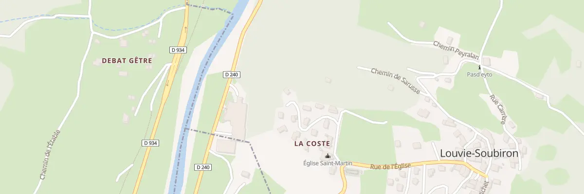 Plan du 8 Lot Les Balcons de Louvie à Louvie-Soubiron