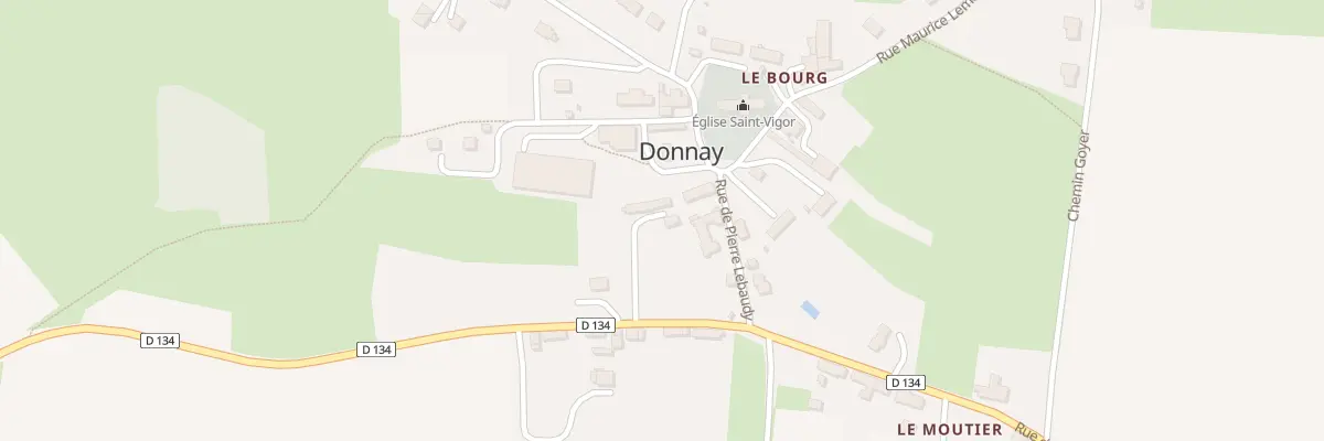 Plan du 92 Rte de Combray à Donnay