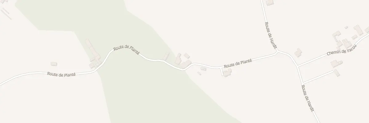 Plan du 623 Rte de Planté à Lacajunte