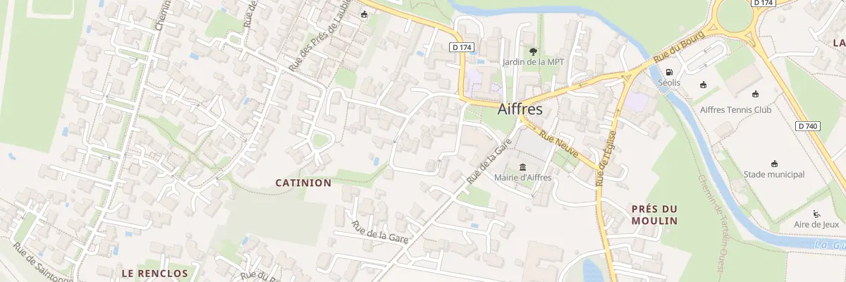 Plan du 203 Rue de la Baraudrie à Aiffres