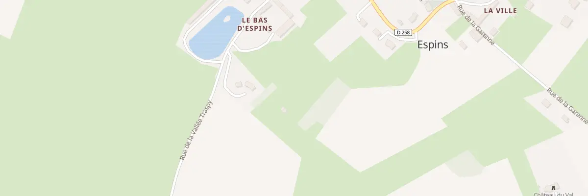 Plan du 9 Rue de la Vallée Traspy à Espins