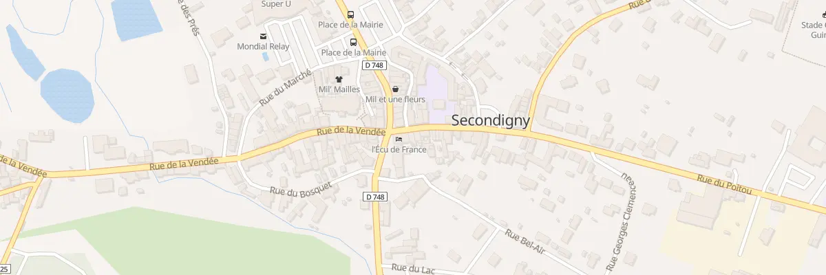 Plan du 4 Rue du Poitou à Secondigny