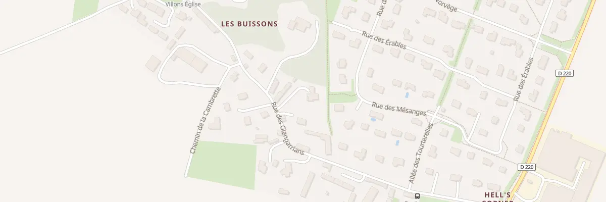 Plan du 15 Rue des Glengarrians à Villons-les-Buissons