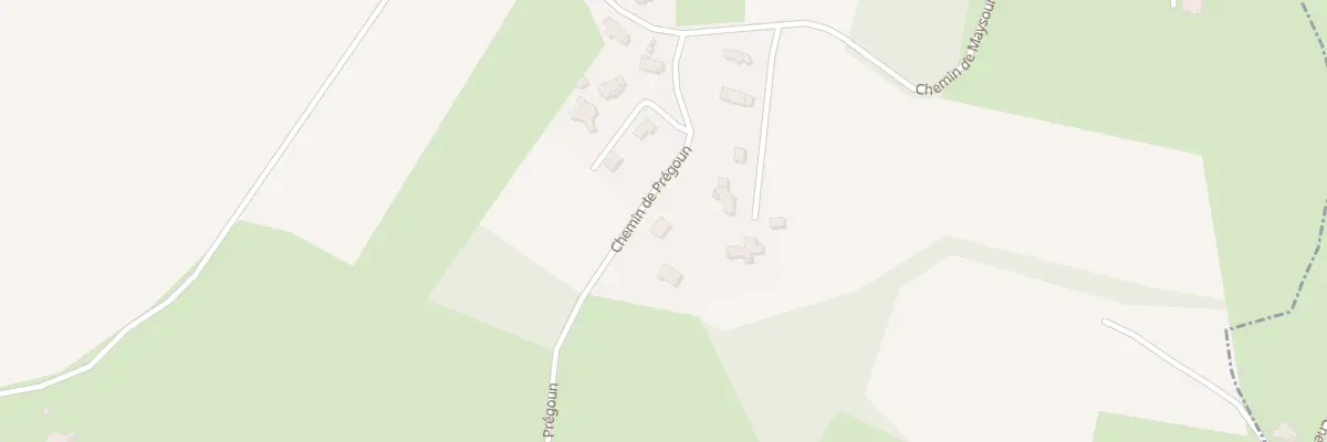 Plan du 750 Che de Prégoun à Aubin
