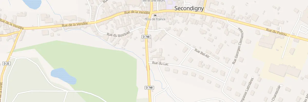 Plan du 7 Rue des Charentes à Secondigny