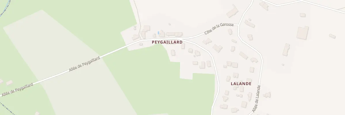 Plan du 18 All de Peygaillard à Bonnetan