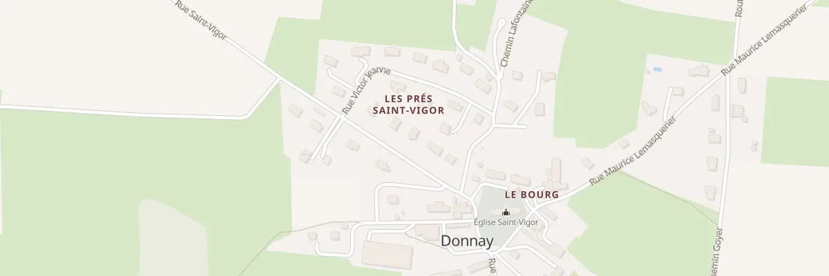 Plan du 86 Rue Saint-Vigor à Donnay