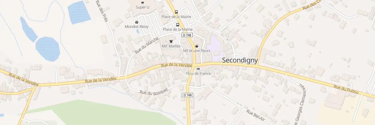 Plan du 4 Rue de la Vendée à Secondigny