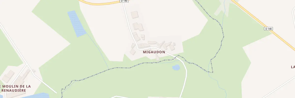 Plan du 4 Migaudon à Neuvy-Bouin