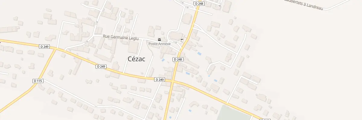 Plan du 83 Le Bourg à Cézac