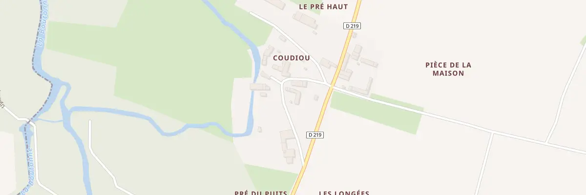 Plan du 26 Rue de Coudiou à Rives-de-Boutonne