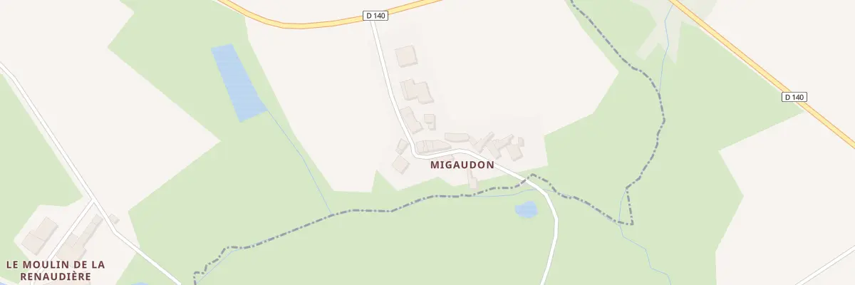 Plan du 3 Migaudon à Neuvy-Bouin