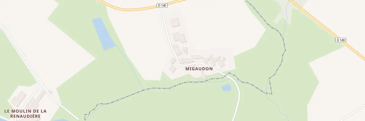 Plan du 1 Migaudon à Neuvy-Bouin