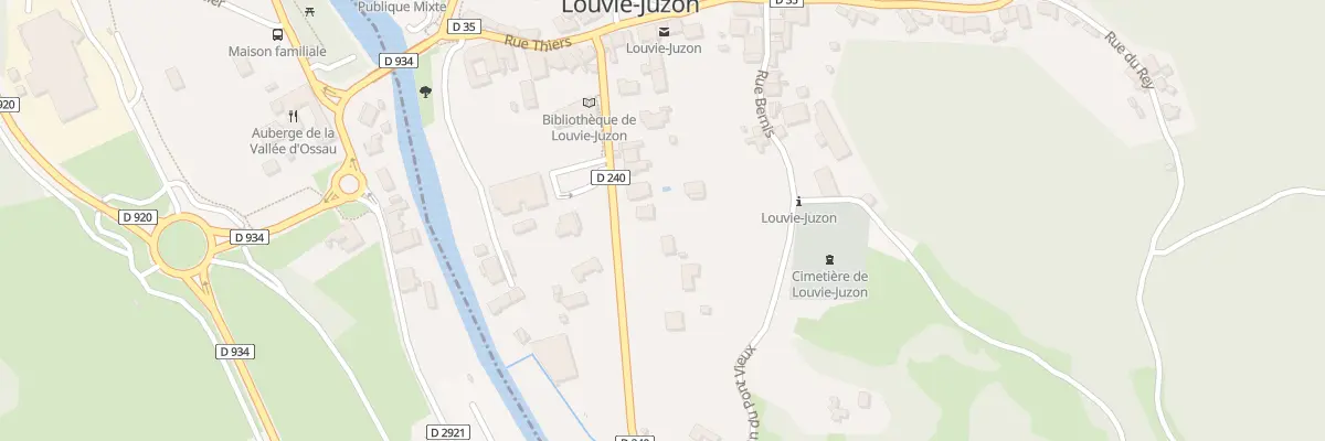 Plan du 13 Av Pasteur à Louvie-Juzon