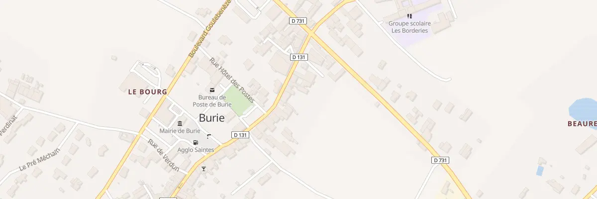 Plan du 11 Av de la République à Burie